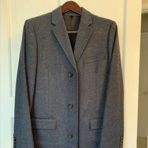 J. Crew Ludlow Topcoat Heathered Navy Blue - Picture 1 of 1